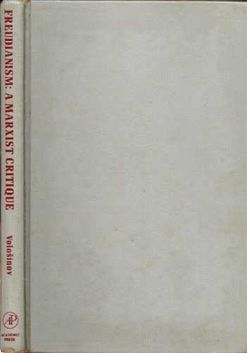 Freudianism:a Marxist Critique   1976 9780127232508 Front Cover