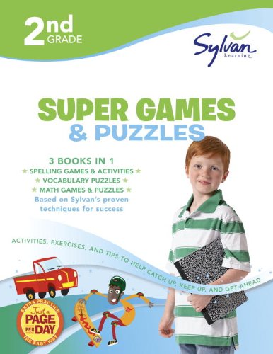 Second Grade Super Games and Puzzles (Sylvan Super Workbooks)  N/A 9780804124508 Front Cover