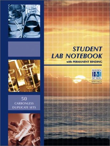 Chemistry Student Lab Notebook: 1st 2000 9781930882508 Front Cover