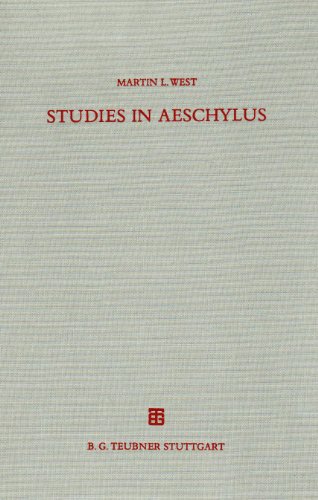 Studies in Aeschylus   1990 9783598774508 Front Cover