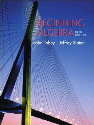 Beginning Algebra  5th 2002 9780130909510 Front Cover