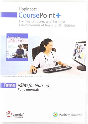 Lippincott CoursePoint+ for Taylor's Fundamentals of Nursing The Art and Science of Person-Centered Nursing Care 9th 2019 9781975101510 Front Cover