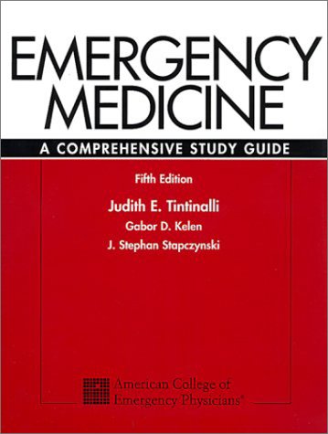Emergency Medicine : A Comprehensive Study Guide 5th 2000 9780070653511 Front Cover