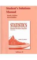 Student Solutions Manual for Statistics Informed Decisions Using Data 3rd 2010 9780321577511 Front Cover