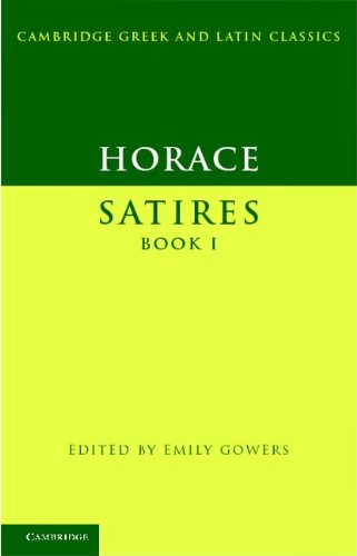 Horace - Satires   2011 9780521458511 Front Cover