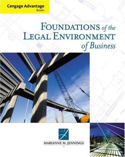 Foundations of Legal Environment of Business   2010 9780324566512 Front Cover