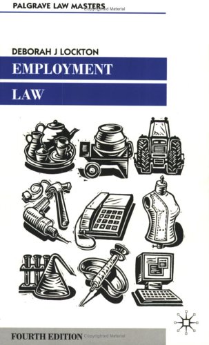 Employment Law (Palgrave Law Masters) N/A 9780333971512 Front Cover