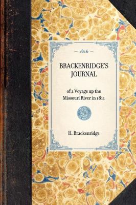 Brackenridge's Journal Reprint of the 2d Edition (Baltimore, 1816) N/A 9781429000512 Front Cover