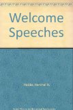 Welcome Speeches N/A 9780310261513 Front Cover