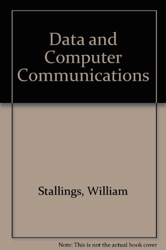 Data and Computer Communications  2nd 1988 9780024154514 Front Cover