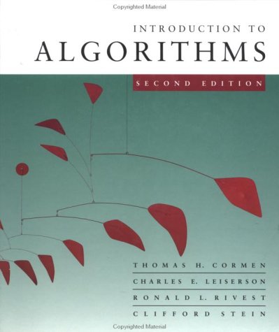 Introduction to Algorithms  2nd 2002 9780070131514 Front Cover