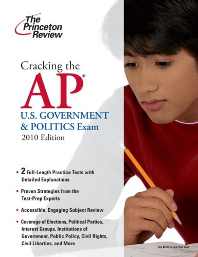 U. S. Government and Politics Exam 2010  N/A 9780375429514 Front Cover