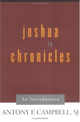 Joshua to Chronicles An Introduction  2004 9780664257514 Front Cover