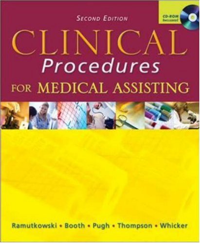 Clinical Procedures for Medical Assisting with Bind-In Card  2nd 2005 (Revised) 9780072974515 Front Cover
