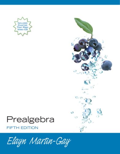 Prealgebra  5th 2008 9780132319515 Front Cover
