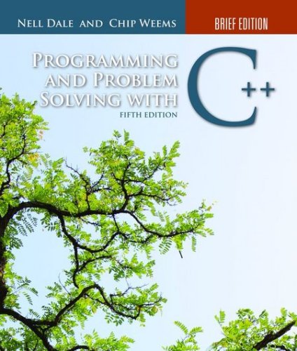 Programming and Problem Solving with C++  5th 2010 (Revised) 9780763771515 Front Cover