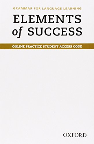ELEMENTS OF SUCCESS-ACCESS              N/A 9780194028516 Front Cover