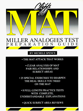 MAT Preparation Guide Miller Analogies Test 2nd 1997 9780822020516 Front Cover