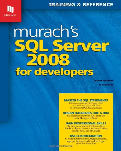 SQL Server 2008 for Developers   2008 9781890774516 Front Cover