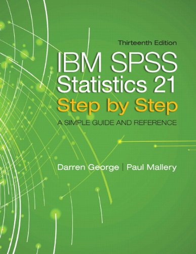 IBM Spss Statistics 21 Step by Step: A Simple Guide and Reference  2013 9780205985517 Front Cover
