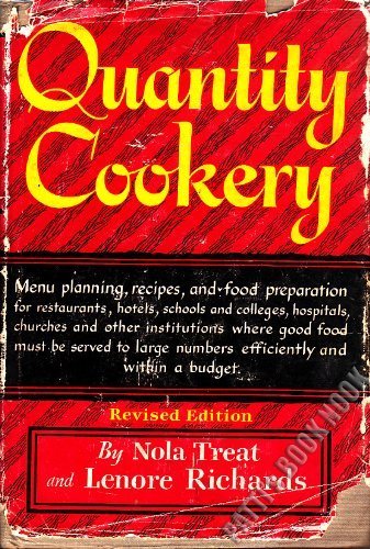 Quantity Cookery 4th (Revised) 9780316852517 Front Cover