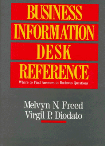 Business Information Desk Reference  N/A 9780029106518 Front Cover