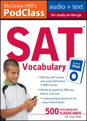 SAT Vocabulary Master 500 Key Words for Test Success on Your iPod  2009 9780071628518 Front Cover