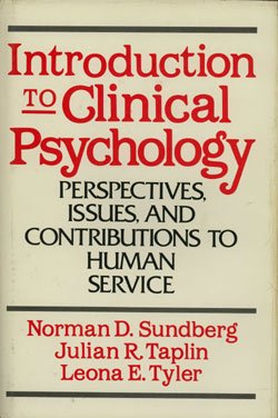 Introduction to Clinical Psychology Perspectives, Issues, and Contributions to Human Service  1983 9780134794518 Front Cover