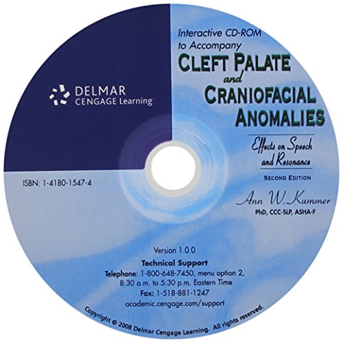 CD for Kummer's Cleft Palate and Craniofacial Anomalies: Effects on Speech and Resonance, 2nd  2nd 2008 9781111322519 Front Cover