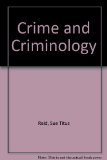 Crime and Criminology  4th 1985 9780030707520 Front Cover