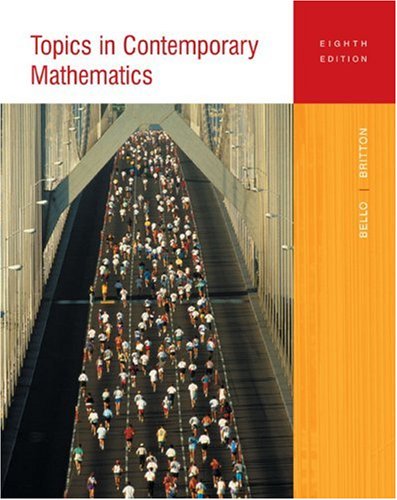 Topics in Contemporary Mathematics  8th 2005 9780618347520 Front Cover