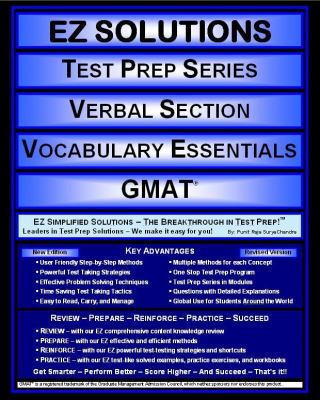 EZ Solutions: Test Prep Series: Verbal Section: Vocabulary Essentials : Gmat  2011 9781605629520 Front Cover