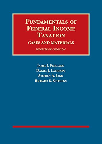 Fundamentals of Federal Income Taxation  19th 2018 9781640208520 Front Cover