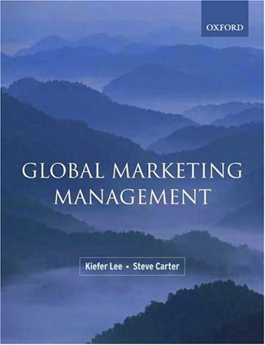 Global Marketing Management   2004 9780199267521 Front Cover