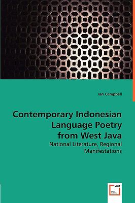 Contemporary Indonesian Language Poetry from West Java:   2008 9783639009521 Front Cover
