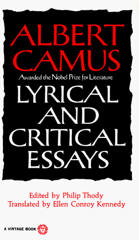 Lyrical and Critical Essays  N/A 9780394708522 Front Cover