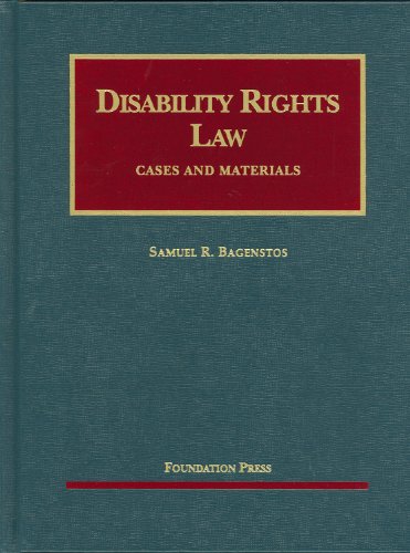 Disability Rights Law   2010 9781599414522 Front Cover