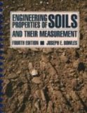 Engineering Properties of Soils and Their Measurements 2nd 1978 9780070067523 Front Cover