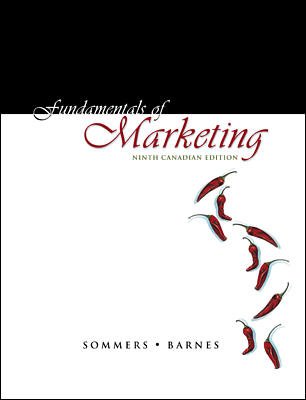 FUNDAMENTALS OF MARKETING >CAN 9th 2001 9780070872523 Front Cover