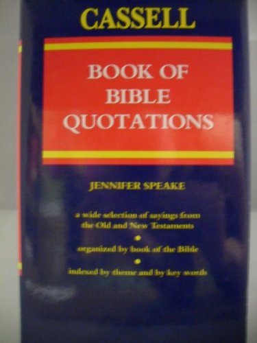 Cassell Book of Bible Quotations   1992 9780304320523 Front Cover