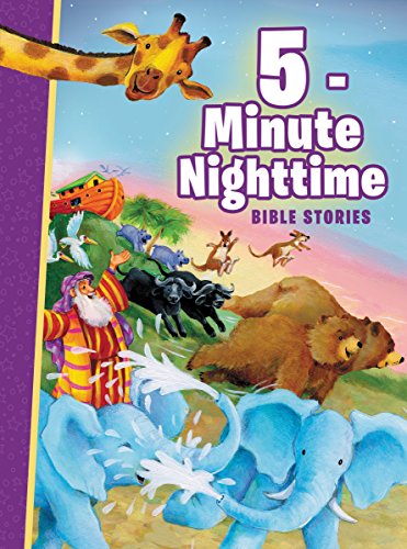 5-Minute Nighttime Bible Stories  N/A 9780718084523 Front Cover
