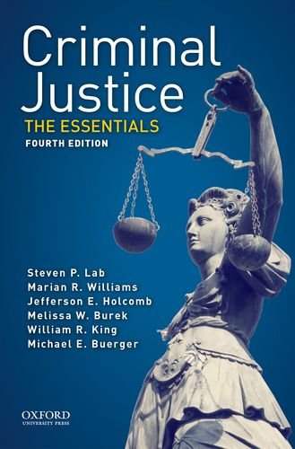 Criminal Justice: The Essentials  2015 9780190272524 Front Cover