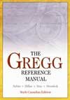 GREGG REFERENCE MANUAL >CANADI 4th 1995 9780075518525 Front Cover