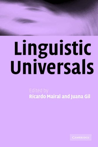 Linguistic Universals   2006 9780521545525 Front Cover