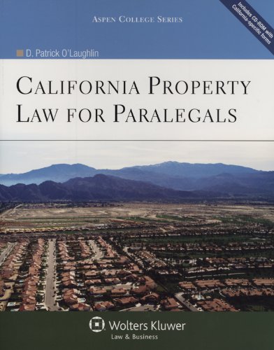 California Property Law for Paralegals  8th 2011 9780735584525 Front Cover