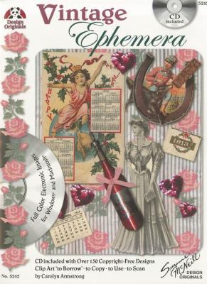 Vintage Ephemera with CD Full Color Electronic Images for Windows and Macintosh N/A 9781574215526 Front Cover