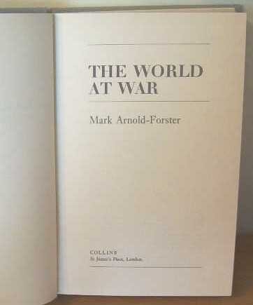 World at War   1973 9780002119528 Front Cover