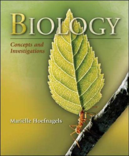 Biology Concepts and Investigations  2009 9780073342528 Front Cover