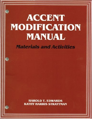 Accent Modification Manual Materials and Activities  1996 9781565934528 Front Cover