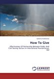How to Give  N/A 9783659277528 Front Cover